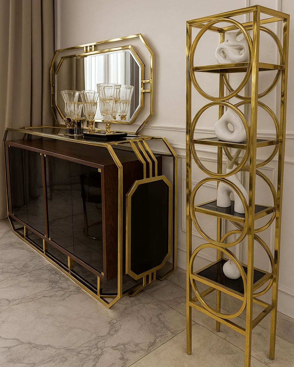 بوفيه تايتنك + مكتبه جوتشي